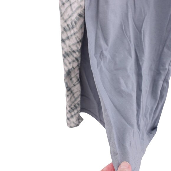 ANYBODY Shibori Wide Leg Pants Sz 2X Gray Elastic Waist Side Slits A374521 - Picture 5 of 6